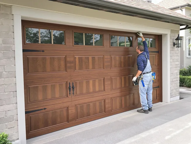 Custom garage door showcase by Tega Cay Garage Door Repair in Tega Cay