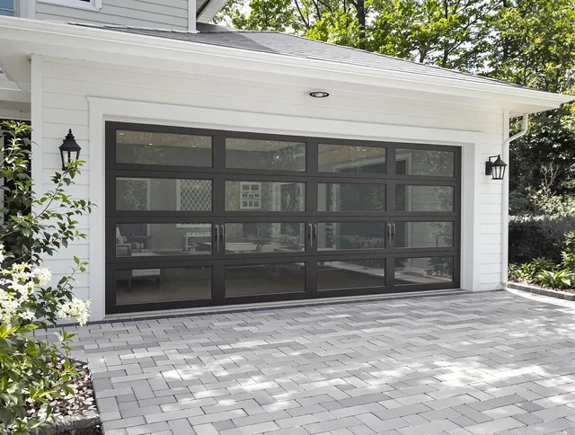 Tega Cay Garage Door Repair design specialist presenting custom garage door options to Tega Cay homeowner