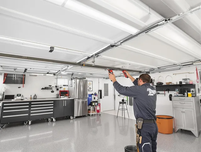 Overhead garage door repair service by Tega Cay Garage Door Repair in Tega Cay